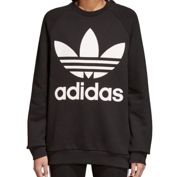 Adidas | Men's Classic Black Trefoil Sweatshirt (Size Small) - Picture 13 of 15